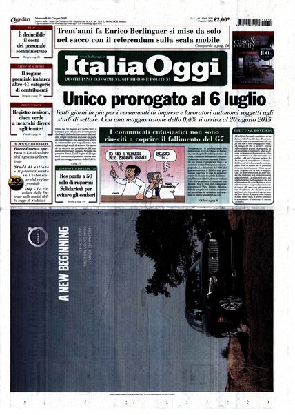 Italia oggi : quotidiano di economia finanza e politica